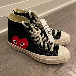 NEW Converse x CDG PLAY Chuck 70 High Top